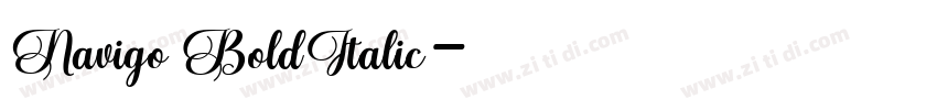 Navigo BoldItalic字体转换